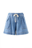 Ceres Life - Darcy Relaxed Everday Short - Mid Blue