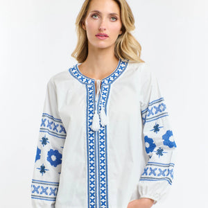 365 Days - Daisy Cross Shirt - White