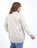 Foxwood - Walter Stripe Shirt - Vintage White