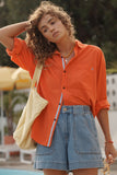 Ceres Life - Peta Oversized Shirt - Flame