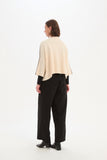 Tirelli - Contrast Stitch Detail Knit - Cream