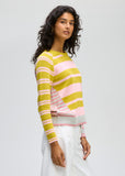 LD & Co - Crazy Stripe Crew - Chartreuse