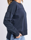 Foxwood - Jayne Throw On Fleece - Navy