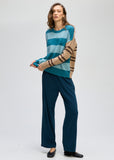 LD & Co - Groove Stripe Crew - Teal