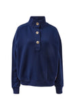 Ceres Life - Marli Button Sweat - Heritage Navy