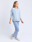 Foxwood - Jayne Throw On - Sky Blue/White Stripe