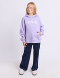 Eve Girl - Performance Hoodie - Purple & White
