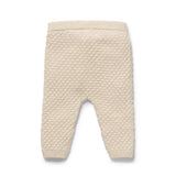 Wilson & Frenchy - Cream Organic Knitted Bubble Leggings