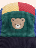 Huxbaby - Colour Block Cord Panel Cap - Blue/Green/Yellow/Red