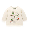 Purebaby - Castle Map Thick Long Sleeve Tee