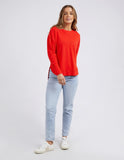 Foxwood - Simplified Crew - Bright Red