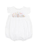 Bebe - Florence Hand Embroidered Romper - White