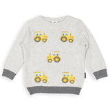 Korango - Tractor Sweater - Grey Marle