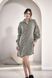 Eadie Lifestyle - Linen Shift Dress - Pistachio