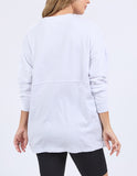 Foxwood - Coded Long Sleeve Tee - White