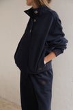 Ceres Life - Marli Button Sweat - Heritage Navy