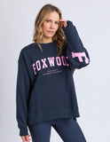 Foxwood - Interval Crew - Navy With Neon Pink