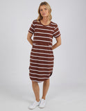 Foxwood - Bay Stripe Dress - Brown