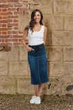 Italian Star - Hugo Summer Skirt - Dark Denim