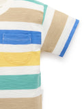 Purebaby - Striped Relaxed Tee - Mexican Stripe