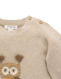 Purebaby - Magical Forest Jumper - Oatmeal Melange