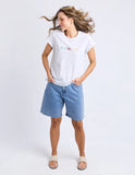 Foxwood - Confetti Tee - White