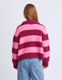 Eve Girl - Daria 1/4 Zip Knit - Cranberry