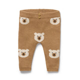 Wilson & Frenchy - Beary Cute Organic Knitted Jacquard Leggings