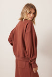 Ceres Life - Quinn Slouchy Crew - Burnt Toffee