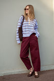 Ceres Life - Weekender Pant - Burgundy