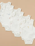 Purebaby - 2 Pack Singlet Bodysuit - Vanilla Wattle Bee Pack