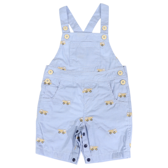 Korango - Embroidered Truck Chambray Overall - Light