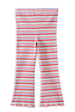 Milky - Jellybean Waffle Flared Legging - Multi Stripe