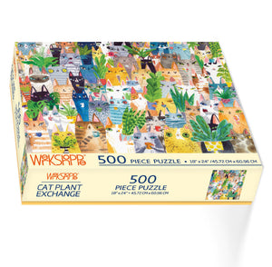 Werkshoppe - 500 Piece Jigsaw Puzzle - Cat Plant Exchange
