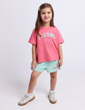 Eve Girl - Motion Tee - Rose/Mint