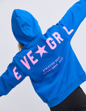 Eve Girl - Performance Hoodie - Blue & Pink