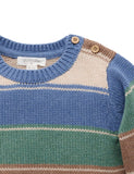 Purebaby - Forest Striped Jumper - Forest Stripe