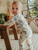 Purebaby - Farm Friends Thick Zip Growsuit