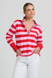 Shirty - Rugby Sweatshirt - Lolly Pink / Red