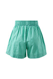 Ceres Life - Mila Shorts - Zesty Green Triple Stripe