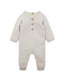 Bebe - Austin Dogs Knitted Romper - Sand Marl