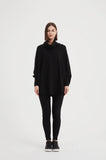 Tirelli - High Neck Oversized Knit - Black