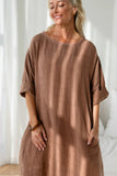 Eadie Lifestyle - The Malle Linen Dress - Clay