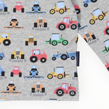 Korango - Farm Trucks Top - Grey Marle