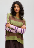 LD & Co - Groove Stripe Crew - Olive