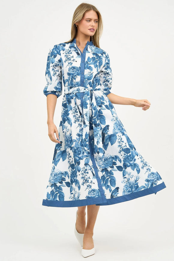 Liberty Rose - Blue Floral Dress