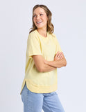 Foxwood - Farrah Short Sleeve Tee - Lemon
