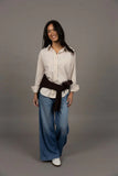 Humidity - Nala Stripe Shirt - Sand Stripe