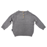 Korango - Trucks Embroidered Sweater - Charcoal