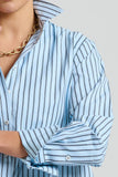 Shirty - The Elodie Girlfriend Relaxed Shirt - Blue Stripe